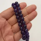  Preview image for 8 MM ROUND SHAPE AMETHYST BEADS STRAND 