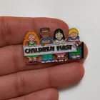  Preview image for VINTAGE GOLD TONE ENAMEL "CHILDREN 