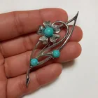  Preview image for SARAH COV: VINTAGE SILVER TONE BLUE BEAD 