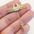  Preview image for VINTAGE GOLD TONE FANCY SHAPE LAPEL 