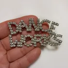  Preview image for VINTAGE SILVER TONE CLEAR CRYSTALS 