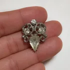  Preview image for VINTAGE SILVER TONE CLEAR RHINESTONES 