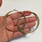  Preview image for GOLD TONE MULTILOOP LARGE CIRCLE HOOP 