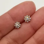  Preview image for GOLD TONE ALLOY CLEAR CRYSTALS FLOWER 