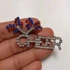  Preview image for VINTAGE SILVER TONE RED, WHITE AND BLUE 