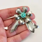  Preview image for SILVER TONE BLUE BEAD FLOWER RIBBONS 