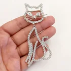  Preview image for SILVER TONE CLEAR RHINESTONES DANGLING 