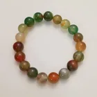  Preview image for 10 MM ROUND SHAPE PEACOCK AGATE BEADS 