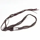  Preview image for FAUX BROWN LEATHER BRAIDED BELT WITH 