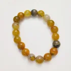  Preview image for 10 MM ROUND SHAPE YELLOW CRACKLE AGATE 