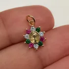  Preview image for GOLD TONE MULTICOLOR CZ RELIGIOUS TINY 