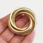  Preview image for VINTAGE GOLD TONE CIRCLE ROUND SHAPE 