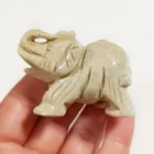  Preview image for CARVED BEIGE STONE ELEPHANT FIGURINE 2 