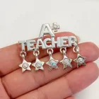  Preview image for SILVER TONE IRIDESCENT RHINESTONES A+ 