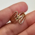  Preview image for GOLD TONE ALLOY RING, SIZE 6 1/4 