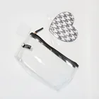  Preview image for BLACK AND CLEAR PLASTIC MAKE UP BAG AND 
