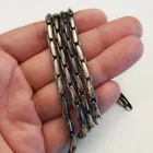  Preview image for BLACK TONE FANCY CHAIN NECKLACE, LENGTH 