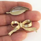  Preview image for LOT OF 2 VINTAGE GOLD TONE TEXTURED AND 