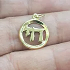  Preview image for 14k yellow gold Chai round shape 