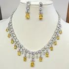  Preview image for Silver tone necklace and dangling 