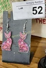  Preview image for Lot# 52 - ACRYLIC KITTY EARRINGS - NOT D 