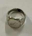  Preview image for Lot# 129 - NICKEL SILVER RING - N MONOGR 