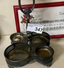  Preview image for Lot# 347 - SILVERPLATED CONDIMENT BASKET 