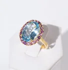  Preview image for Sterling Silver Gilt, Blue Topaz and 