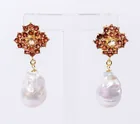  Preview image for Pair of Sterling Silver Gilt, Garnet, 
