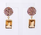  Preview image for Pair of Sterling Silver Gilt, Citrine 
