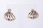  Preview image for Pair of Tested 14-Karat Tri-Color Gold 