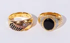 Preview image for Two Gold-Tone Metal Costume Rings 
