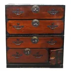  Preview image for Japanese Iron Mounted Stained Wood Two 