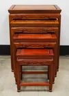  Preview image for Nest of Four Chinese Teak Tables, 