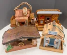  Preview image for Four Decorated Wood Bird Houses 
