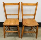  Preview image for Pair of Fruitwood Youth Chairs, 25 in. 