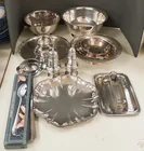  Preview image for Collection of Assorted Silverplate Table 