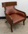  Preview image for Sabre Leg Red Leather Upholstered 