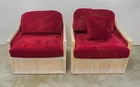  Preview image for Pair of Contemporary Faux Reeded Lounge 
