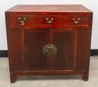  Preview image for Chinese Red Stained Wood Side Chest, 39 