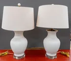  Preview image for Pair of Contemporary White Ceramic Table 