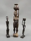  Preview image for Three African Carved Hardwood Figures 