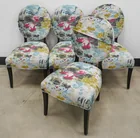  Preview image for Four Floral Print Upholstered and 