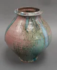  Preview image for Michael Kline Slip Glazed Pottery Vase, 