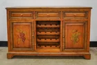  Preview image for Decorated Pine Side Cabinet, 40 1/2 x 60 