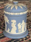  Preview image for Wedgwood Blue Jasperware Covered Jar 