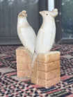  Preview image for Pair of Stone Bird Sculptures Decorative 