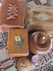  Preview image for Lot of Carved and Inlaid Wooden and 