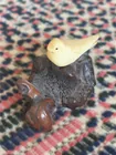  Preview image for Handcrafted Bird Figurine with Burl Base 