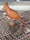  Preview image for Handcrafted Wooden Bird Sculpture Rustic 